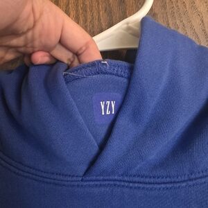 Yeezy GAP Hoodie Double Layer Blue Sz Small NWOT